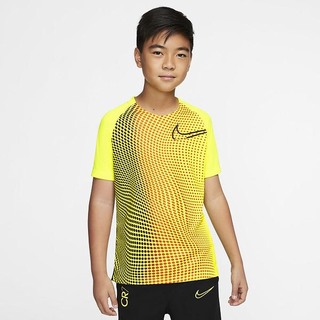 Top Nike Dri-FIT CR7 Maneca Scurta Football Baieti Lămâie Negrii | SWPL-21759